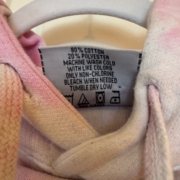 PAWZ  Tie Dye hooded Sweatshirt, Medium - Picture 6 of 7